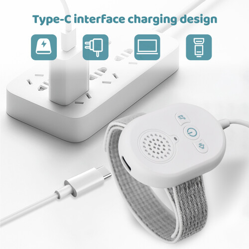 Alarme pipi câblée d’énurésie nocturne 300 mAh Type-C 2