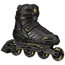 Roller Derby AERIO Q-60 Heren Inline Skates, Zwart/Goud, Maat 11