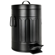 Autumn Alley Kleine Boerderij Badkamer Prullenbak - Dierproof Matte Zwarte Prullenbak met Deksel