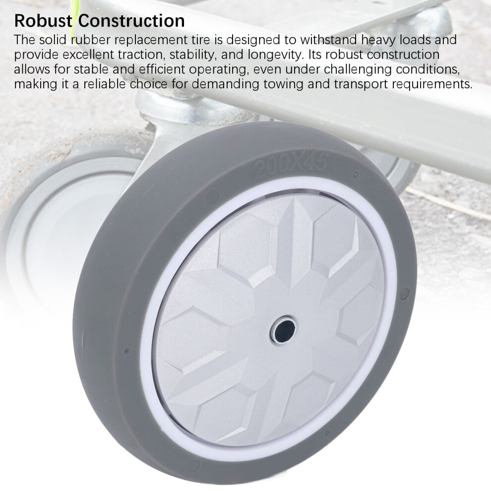 8In TPR Caster Wheel 300kg Quiet