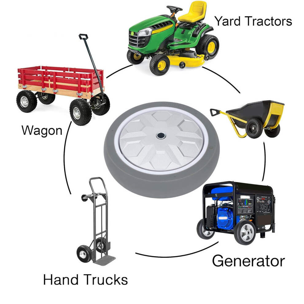 8In Replacement Wheel 300kg TPR Handtruck