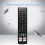 Universal TV Remote Replacement for LED LCD Smart TVs, Black, 19.2*5*2.7cm 5