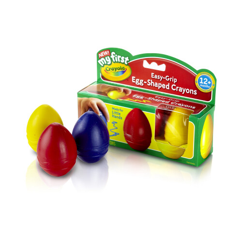 Crayola Crayola My First Egg Crayons, Facili da Impugnare