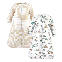 Hudson Baby Unisex Katoenen Slaapzak, Sack, Deken, Dino Wereld, Lange Mouwen, 12-18 Maanden
