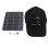 Gorra con panel solar de 20 W 18,3x16,6 cm 5V USB-C PD USB 3