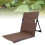 Outdoor-Liegestuhl, braun, tragbar 1