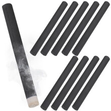 10pcs 1.2x12cm Smokeless Moxa Rolls Handmade Moxa Sticks Bar For Moxibustion (Black)