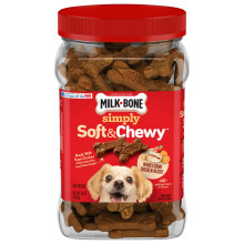 Milk-Bone Simply Soft & Chewy Hondensnacks, Gezond Kiprecept, 25 Ounce Gemaakt met Echte Kip, Havermout, Zoete Aardappel & Appels