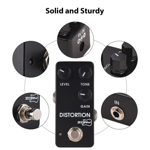 ZORY Distortion Guitar Effector Black 2