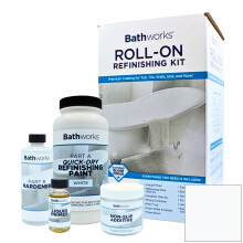 Bathworks DIY Sneldrogende Witte Badkuip & Tegel Verfkit met Antislip; 22 oz; 12 Uur Drogen