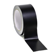 Cinta de Aluminio Negra Alta Temperatura Adhesiva para HVAC 2 IN x 64 FT