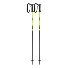 LEKI Kids Rider Lichte Aluminium Skistokken voor Alpineskiën - Zwart-Neon Geel-Wit - 85 cm