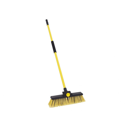 Bulldozer Heavy-duty Broom, Clipped With Handle