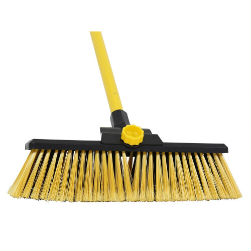 Bulldozer Heavy-duty Broom, Clipped With Handle 2