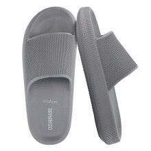 CUSHIONAIRE Feather EVA Herren Sandalen - Slip On Erholungsschuhe, Leichte Wasserschuhe, GRAY 8