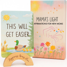 Tarjetas de Afirmación para Nuevas Mamás con Soporte, Pack de 30, Regalos Postparto para el Cuidado Personal