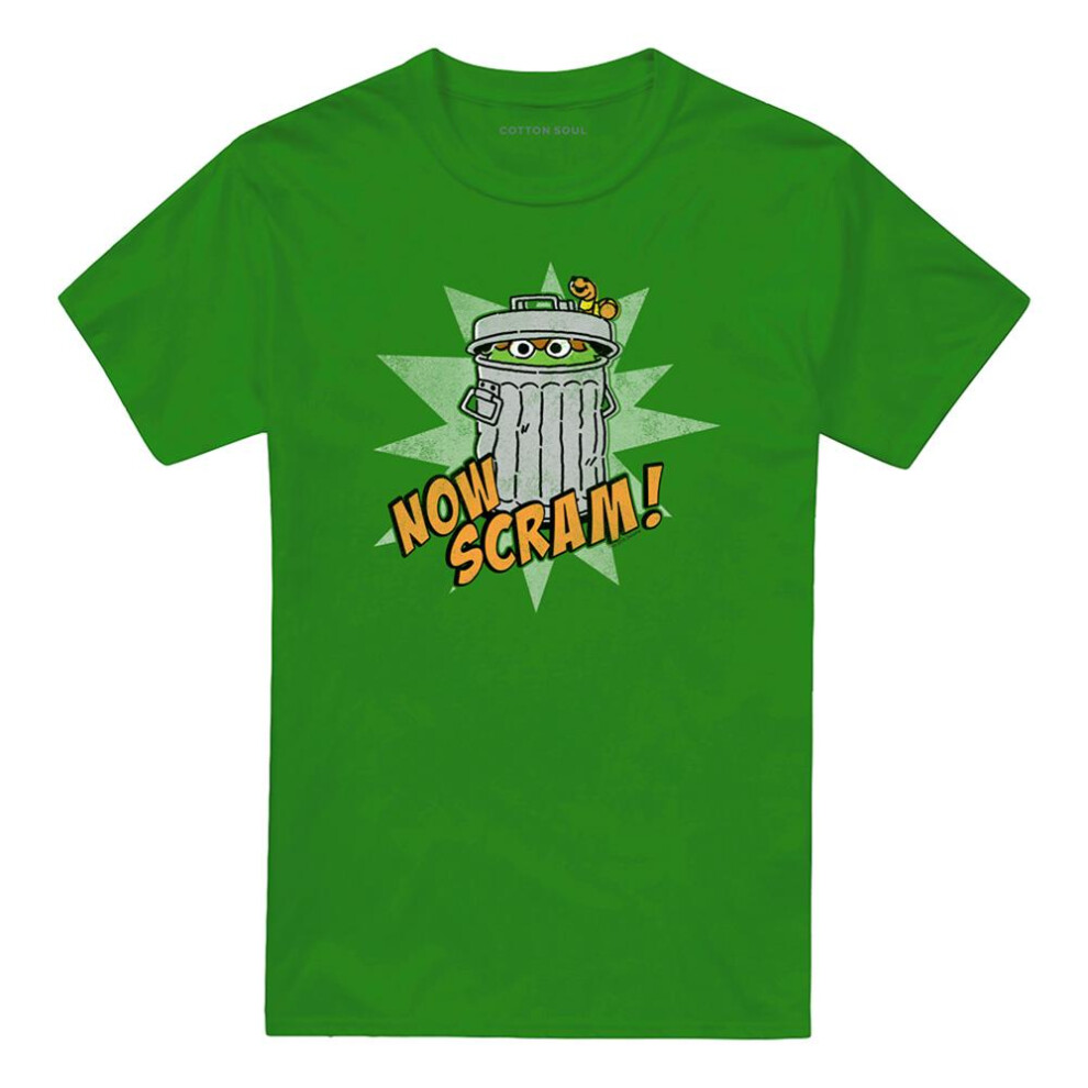 Sesame Street (3Xl, Kelly ) Unisex Adult Now Scram T-Shirt Green