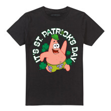 (M, Black) SpongeBob SquarePants Unisex Adult It Is St Patricks Day T-Shirt