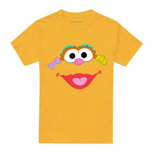 (XL, Gold) Sesame Street Unisex Adult Zoey Face T-Shirt