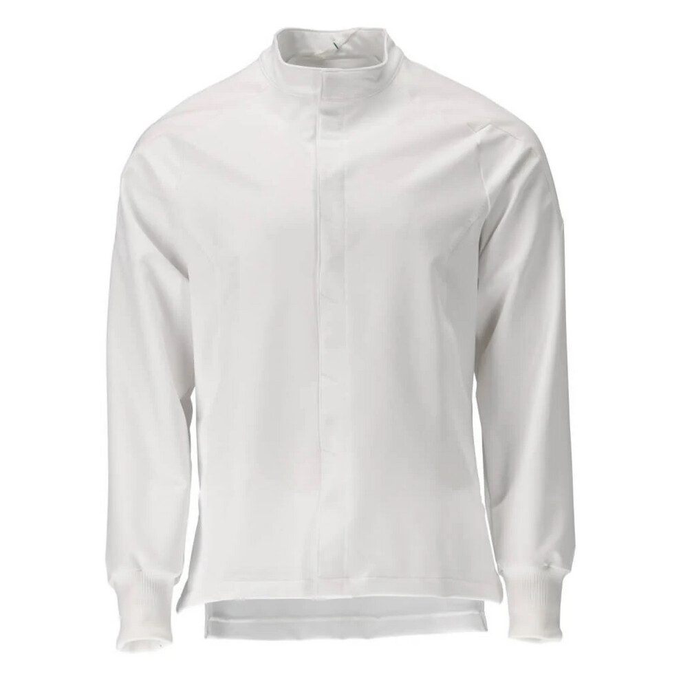 (M, White) Mascot Mens Food & Care Contrast Panel Chef Jacket 5063852934157