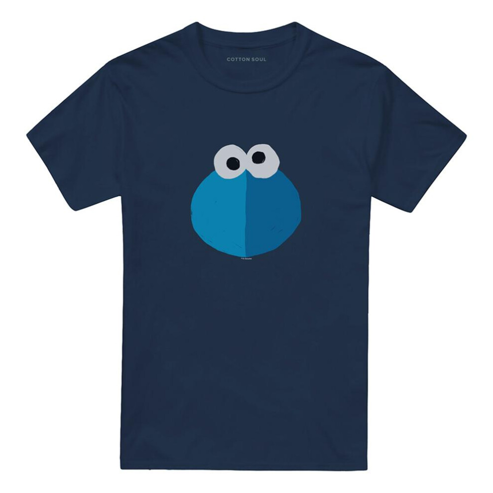 Sesame Street (M, Navy) Unisex Adult Grover T-Shirt