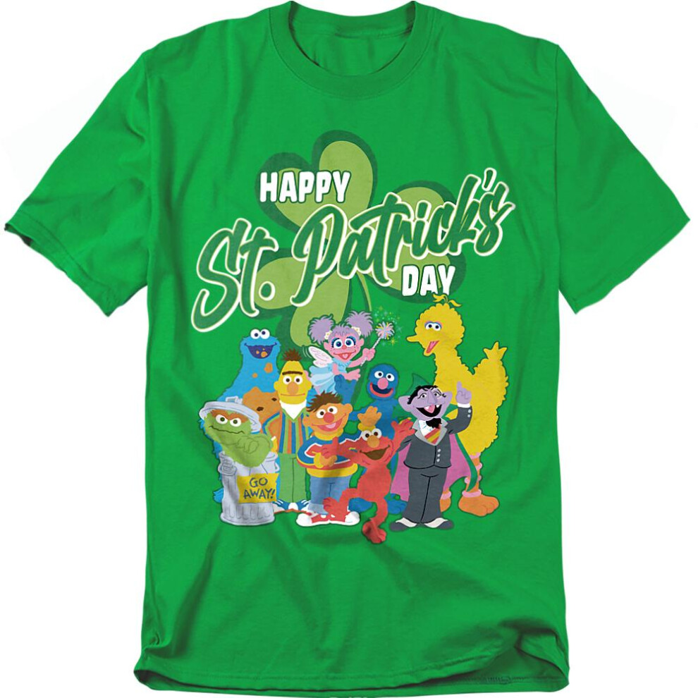 Sesame Street (3Xl, Kelly Green) Unisex Adult Big Bird St Patricks Day T-Shirt