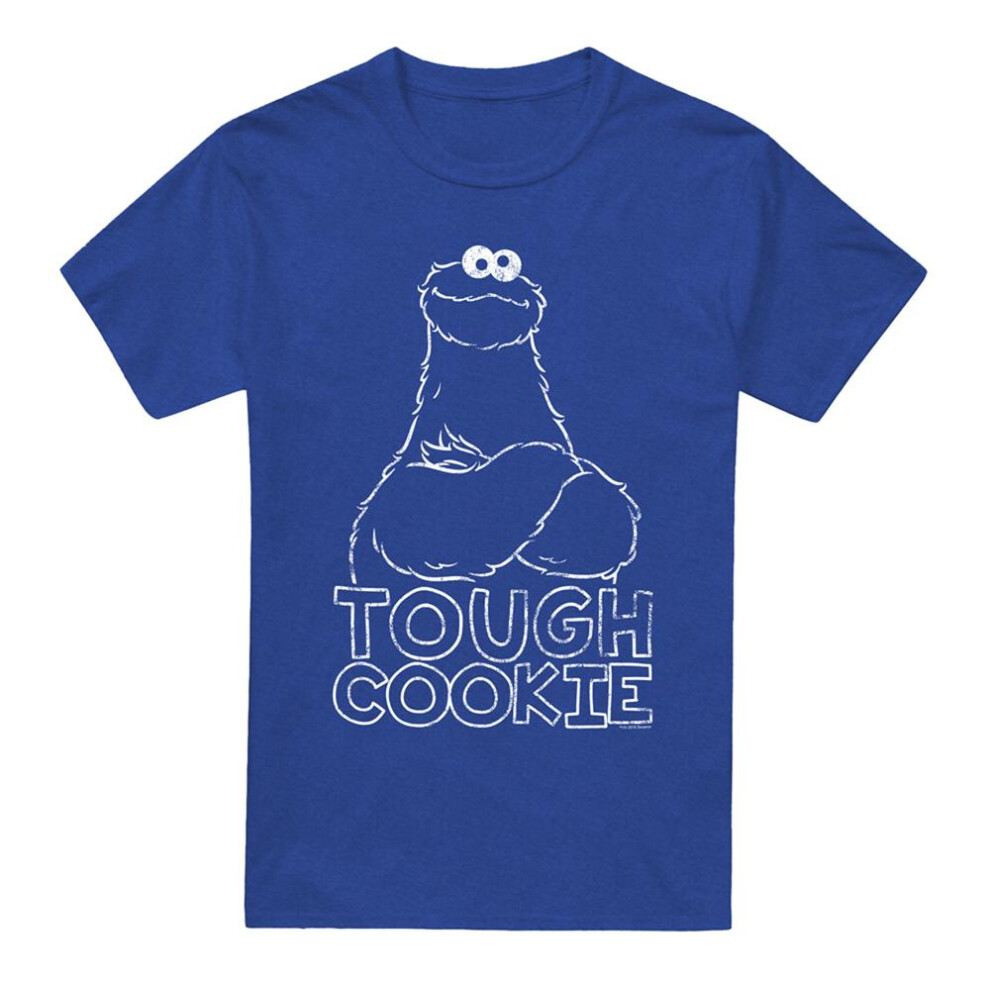Sesame Street (3Xl, Royal ) Unisex Adult Touch Cookie T-Shirt Blue
