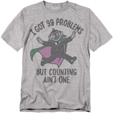 (XXL, Athletic Heather) Sesame Street Unisex Adult I Got 99 Problems T-Shirt
