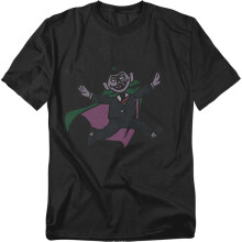 (S, Black) Sesame Street Unisex Adult Problems T-Shirt