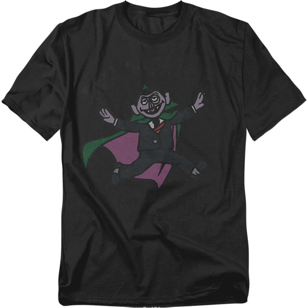 Sesame Street (S, ) Unisex Adult Problems T-Shirt Black