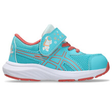 ASICS Kind Contend 9 Peuterschool Hardloopschoen, K6, Energy Aqua/Papaya