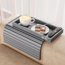 Bestjing Sofa Armsteun Tray Tafel voor Bank - 2-in-1 Vouwbare Arm Tafel met Afneembare Tray - Antislip Sofa Armchair Caddy voor Dranken