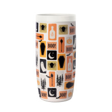 Mug de Voyage Halloween Simple Modern | 16oz avec Couvercle 360 | Cadeau pour Elle Lui