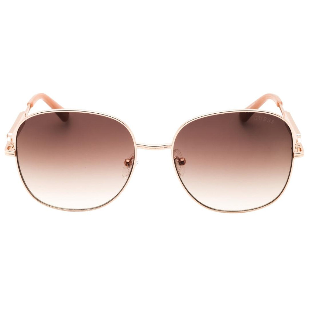 New Guess Women's (One Size, Rose ) / Metal Frame Smoke Gradient Sunglasses Gold