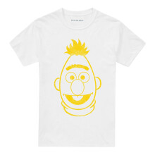 (3XL, White) Sesame Street Unisex Adult Bert Mono T-Shirt