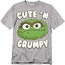 Sesame Street Unisex Adult Cute N Grumpy T-Shirt