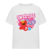 (M, White) Sesame Street Womens/Ladies Sweeties Elmo Valentine's Day T-Shirt