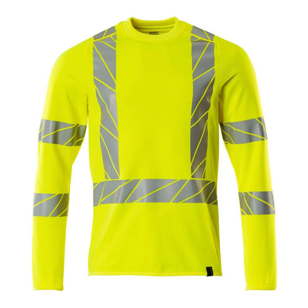 (M, Hi Vis Yellow) Mascot Mens Accelerate Safe Sweatshirt 5063852860630
