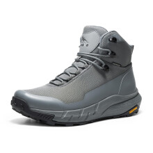 NORTIV 8 Heren Mid Waterproof Wandelschoenen Lichtgewicht Ademend Trekking Grijs, Maat 10.5
