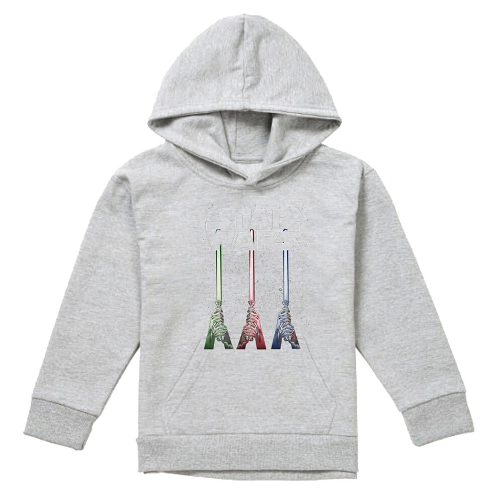 Star Wars (5-6 Years, Athletic Heather) Childrens/Kids Hoodie Multicoloured