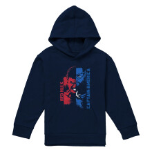 (9-11 Years, Navy) Captain America Childrens/Kids Hulk Graffiti Pull Over Hoodie