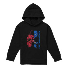 (9-11 Years, Black) Captain America Childrens/Kids Hulk Graffiti Pull Over Hoodie