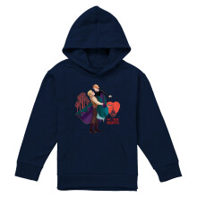 (9-11 Years, Navy) Frozen Childrens/Kids My True North Anna Kristoff Valentine's Day Pullover Hoodie