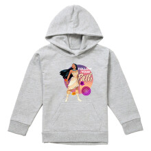 (9-11 Years, Athletic Heather) Pocahontas Childrens/Kids Follow Your Path Hoodie