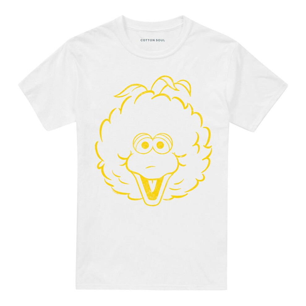 Sesame Street (4Xl, White) Unisex Adult Big Bird T-Shirt