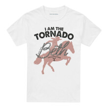 (4XL, White) Yellowstone Unisex Adult I'm The Tornado Beth Dutton T-Shirt