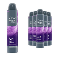 Dove Men+Care Total Comfort Anti-Perspirant Spray 200ml, 6pk
