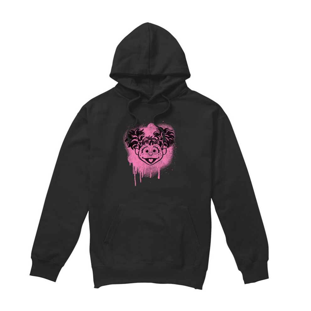 Sesame Street (Xl, ) Unisex Adult Abby Cadabby Graffiti Hoodie Black