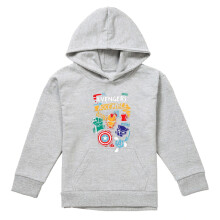 (9-11 Years, Athletic Heather) Avengers Assemble Childrens/Kids Superhero Trio Pullover Hoodie