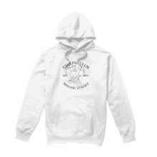 (XL, White) Sesame Street Unisex Adult Cycling Club Big Bird Hoodie